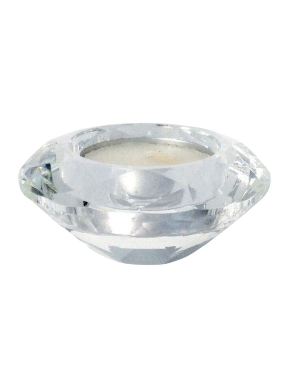 Set‎ of 4 Kate Aspen Diamond Shaped Clear Glass Votive Candle Holders
